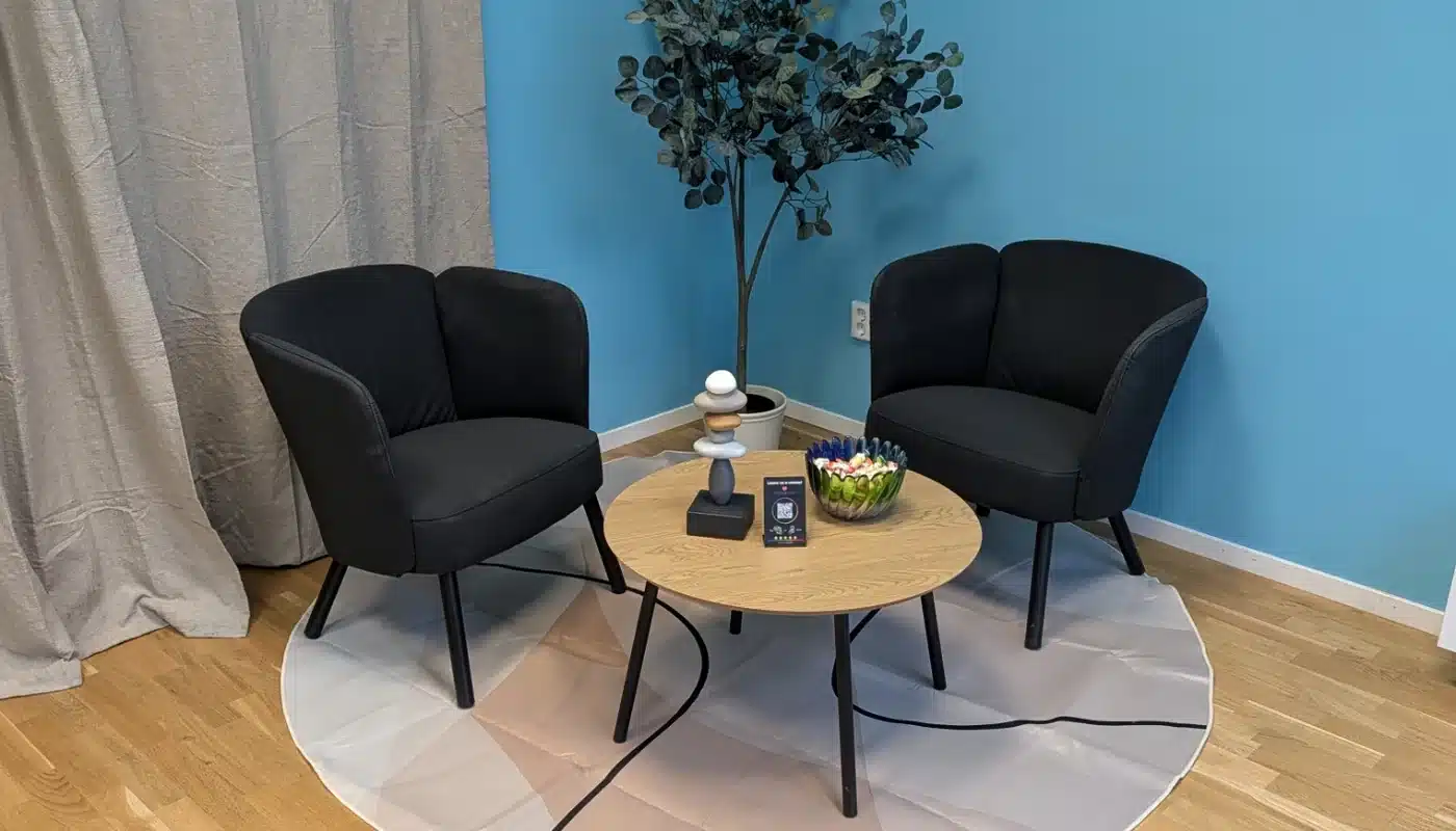 Väntrummet på Rebalance Naprapati i Täby Park